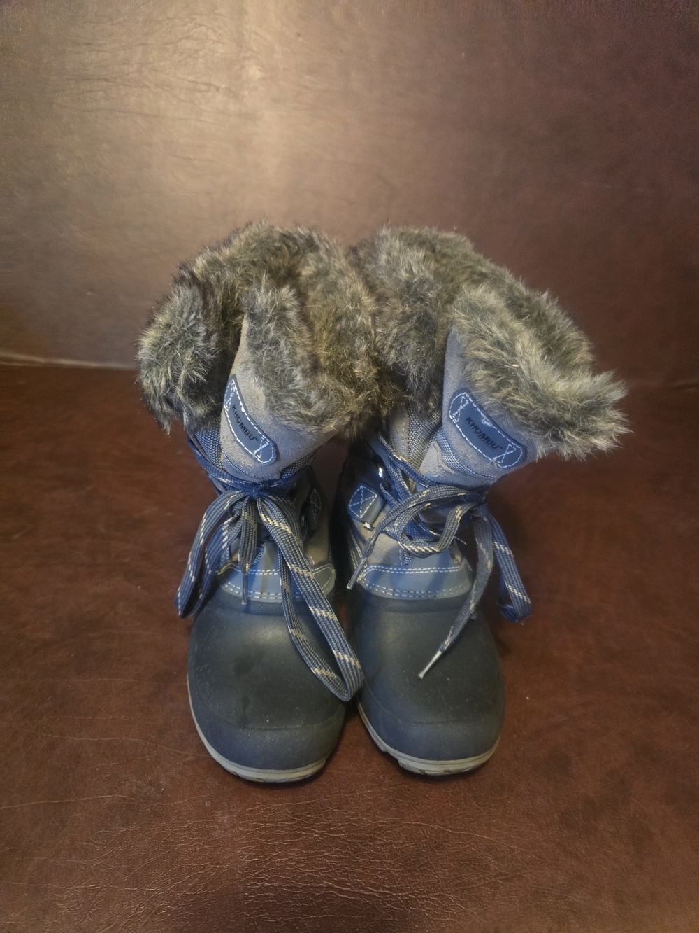 Winter Snow Boots with Faux Fur Trim